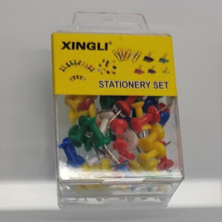 Värvilised rõhtnaelad-knopkad 40 tk pakis