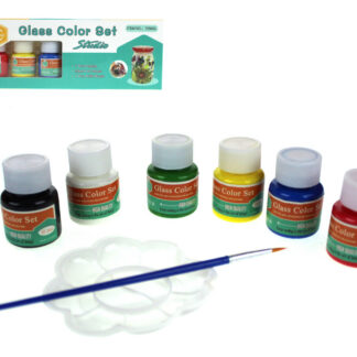 Klaasile maalimise värvid 6 tk pakis