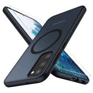 Samsung Galaxy S20 FE telefonikaaned, ekraanikaitsega, mattmust