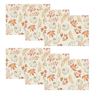 Pestavad lauamatid, kõrvitsad ja lehed (6tk, 30x45cm)