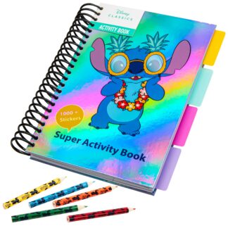 Stitch kleepsuraamat ja värvimiskomplekt lastele