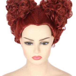 Punakaspruun krunnidega parukas