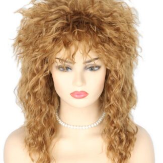 Rokkari parukas, pruun