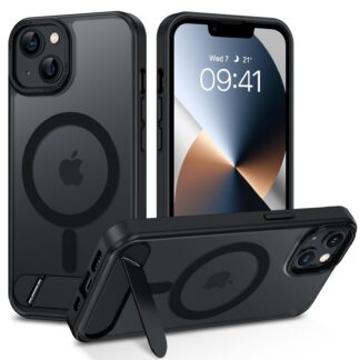 iPhone 13/14 telefonikaaned, magnetilised, must