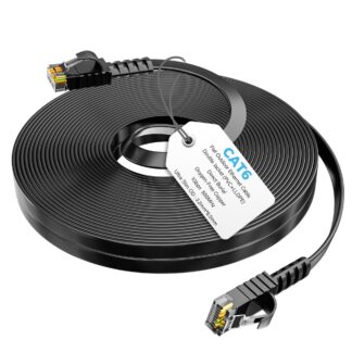 Lame Etherneti kaabel CAT 6, veekindel, must (10m)