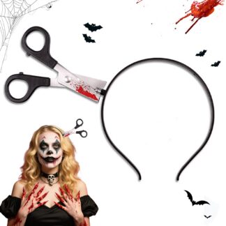 Halloweeni peavõru veriste kääridega