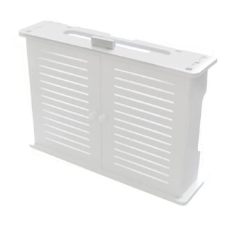 Seinale kinnitatav ruuteri hoiukarp ja kaabliorganisaator