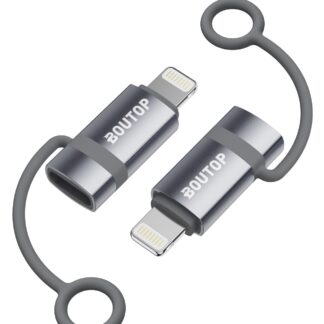 USB-C ja Lightning adapter, helehall (2tk, 36W)