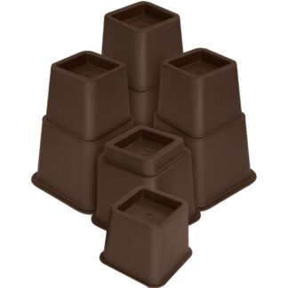 Reguleeritavad mööbli kõrgendusjalad, pruun (8tk, 8-20cm)