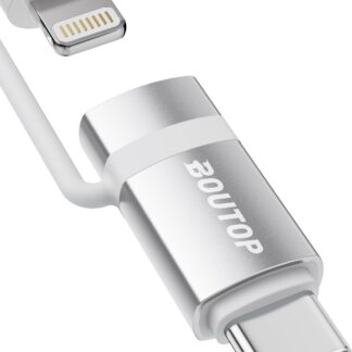 Lightning - USB-C adapter, kiirlaadimisega, hõbedane