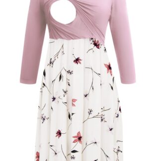 3/4 varrukatega imetamis- ja raseduskleit (XL), saab kanda ka muul ajal