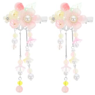 Juukseklambrid lilledega, 11 cm, 2 tk