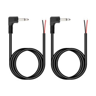 3.5mm mono helikaabel lahtiste otstega (2tk, 1m)