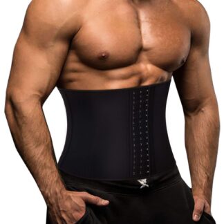 Kõhtu toetav treeningvöö meestele, must (XXL)