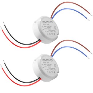 LED-valgusti trafo, veekindel (2tk, 12V), must