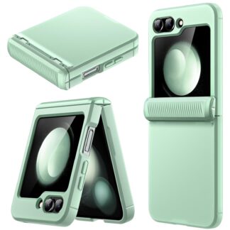 Samsung Galaxy Z Flip 5 telefonikaaned, piparmündiroheline, hingekaitsmega