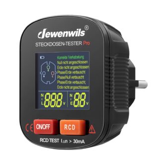 Pistikupesa tester LCD-ekraaniga