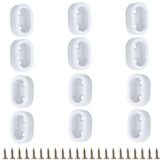 Plastikust riidepuutoru hoidikud, valge (12tk)