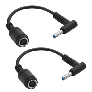 Sülearvuti toiteadapteri vahekaabel (2tk, 7.4x5mm / 4.5x3mm)