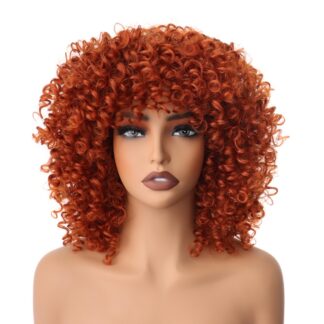 Lokkis afroparukas tukaga, vaskpunane (35.5cm)