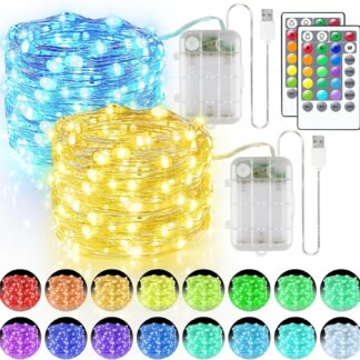 LED valguskett, värviline (2tk, 5m, 50 LED)