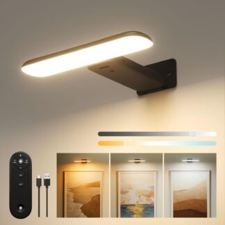 Juhtmevabad LED seinavalgustid piltidele (2tk, puldiga)