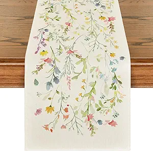 Piklik lilledega laudlina 40x140 cm