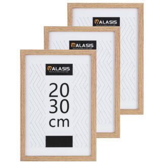 Puidust pildiraamid, naturaalne (3tk, 20x30cm)