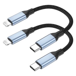 USB-C ja Lightning laadimiskaabel (2tk, 20cm)