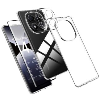 Xiaomi Redmi Note 14 Pro 4G telefonikaaned, läbipaistev silikoon