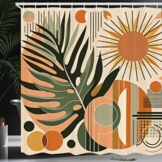 Dušikardin, monstera lehtedega (175x200cm)