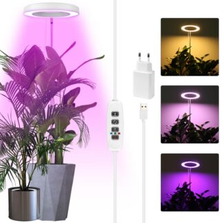 LED-taimelamp, reguleeritava kõrgusega (kuni 140cm, 72 LED)