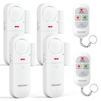 Juhtmevaba akna- ja uksealarm puldiga (4tk)