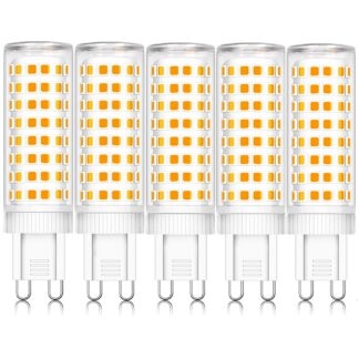 G9 LED-pirn, soe valgus (5tk, 10W, 2700K)