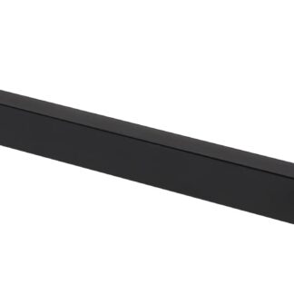 Üheharuline roostevaba rätikuhoidja, mattmust (40cm)