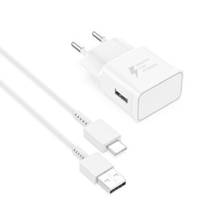 USB-C laadimiskaabel ja adapter (200cm, 15W)