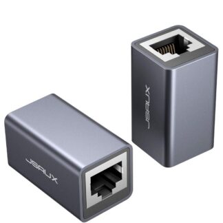 RJ45 võrgukaabli jätkusuunaja, hall (2tk)