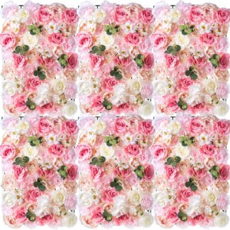 Kunstlilledest seinapaneel/pilt, 1 tk, roosa 40x60 cm