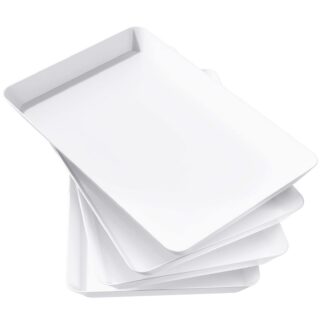 Plastikust serveerimisalused-vaagnad (4tk, 37x24cm)
