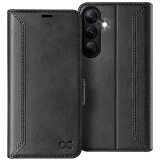 Nahast telefonikaaned Samsung Galaxy S25 Plus, tumehall