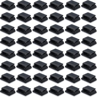 Iseliimuvad kaabliklambrid, mustad (50tk, 13x10mm)