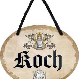 Dekoratiivne metallist silt "Cook" (18x14cm)