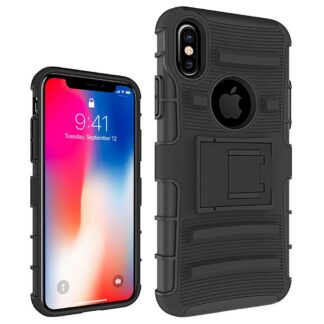 Telefonikaaned iPhone X, põrutuskindel, must