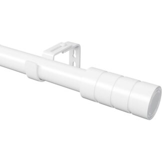 Pikendatav kardinapuu koos kanduritega, valge (60-165cm, d. 25mm)