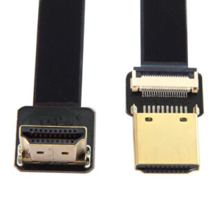HDMI lamekaabel, nurga all (50cm)