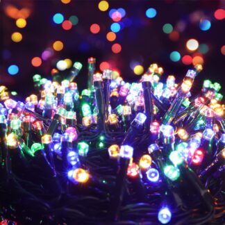Värviline LED valguskett, 8 režiimi, veekindel (12.5m, 500 LED)