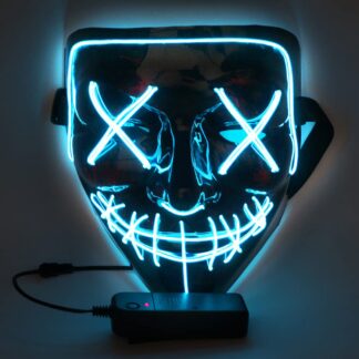 LED valgusega Halloweeni mask, sinine ja roheline