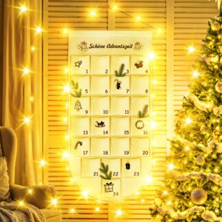 Kangast advendikalender LED-valguskettiga (135x68cm, 3m)
