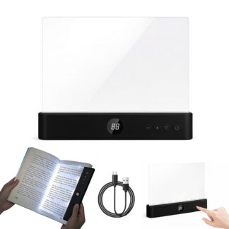 Klambriga LED lugemisvalgusti, must (USB-C)