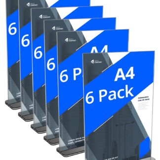 Akrüülist menüühoidik (6tk, A4)